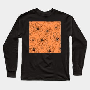 flower t shirt design Long Sleeve T-Shirt